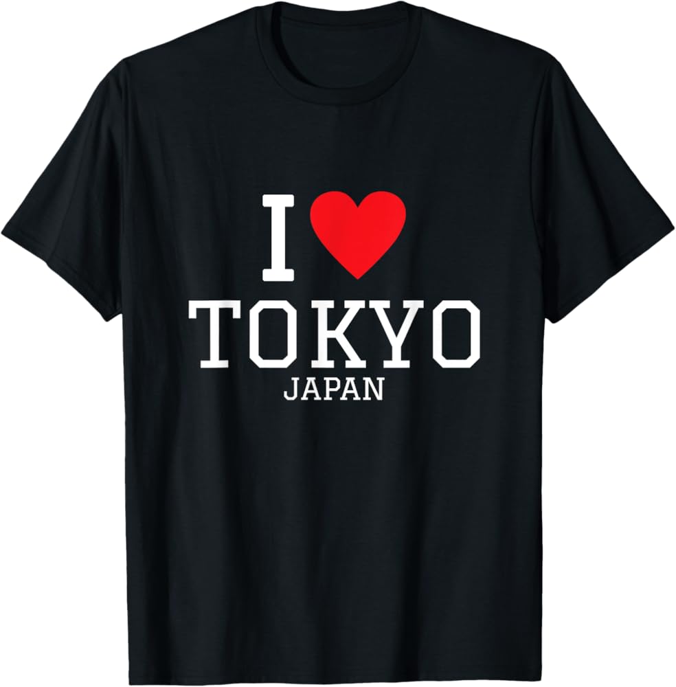 I Love Tokyo Shirt - T-shirt Japon T-Shirt : Amazon.fr: Mode
